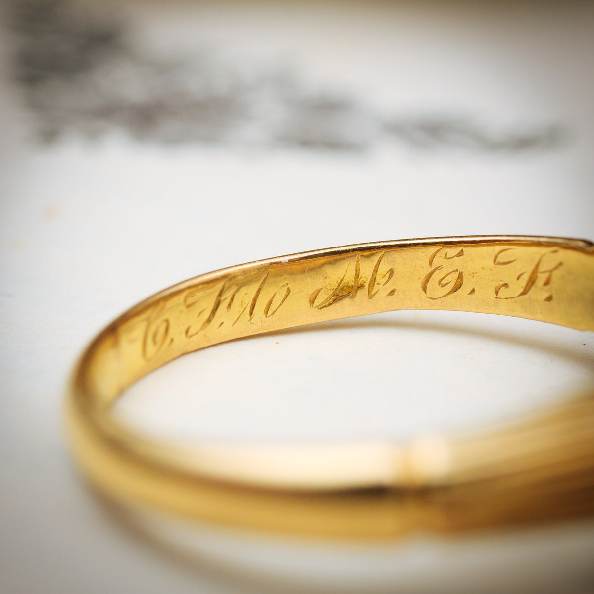 Captivating Antique Cushion-cut Diamond Solitaire Engagement Ring