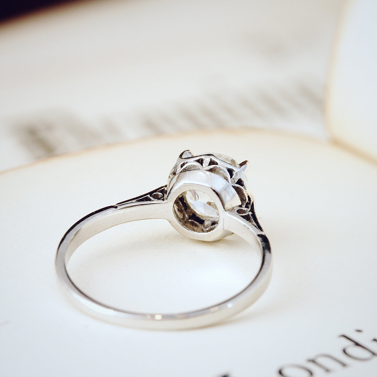 Lovely Certificated 1.20ct Hand Cut Diamond Engagement Ring