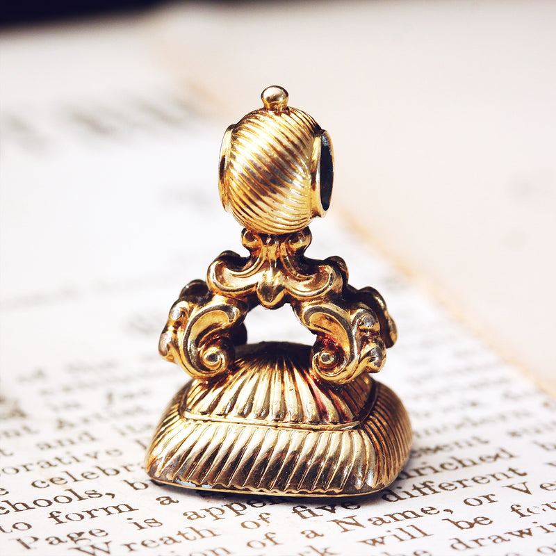 An Antique Georgian Era Carved Carnelian Seal Fob