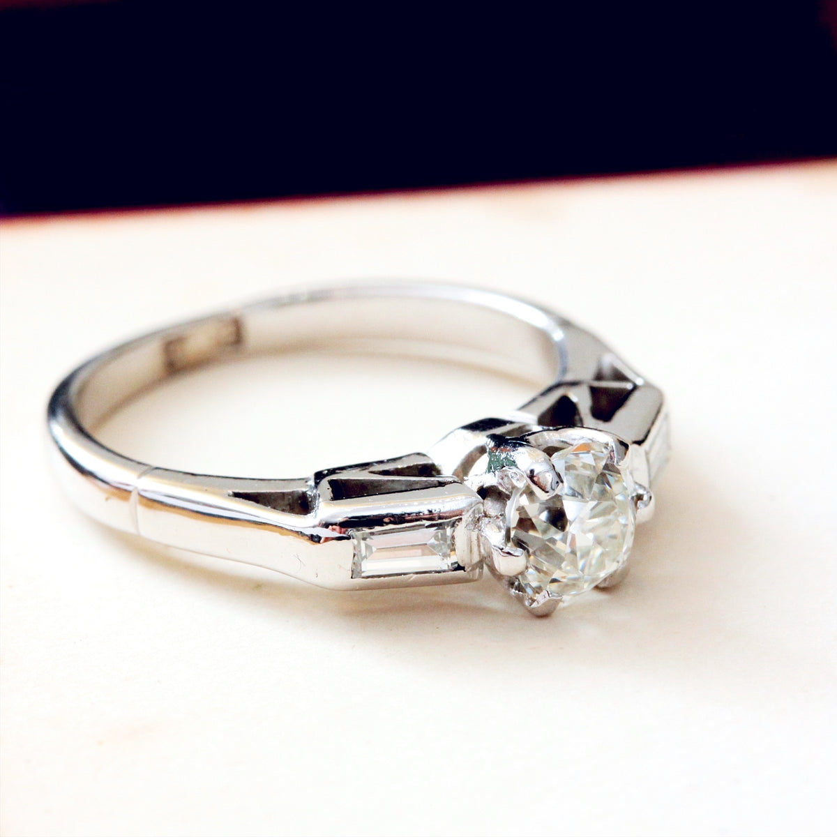 Vintage Art Deco Diamond Engagement Ring
