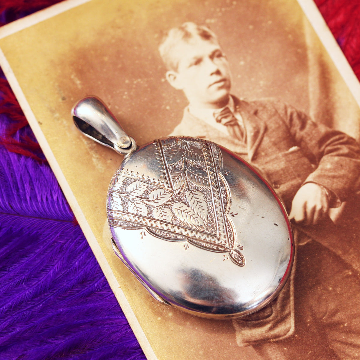 Antique Victorian Silver Locket