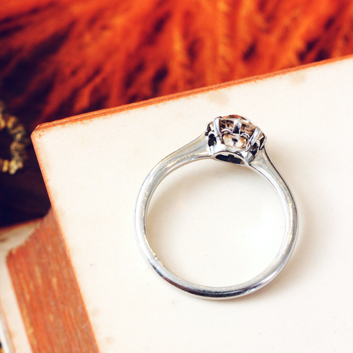 Vintage 1.19ct Old Cut Diamond Engagement Ring