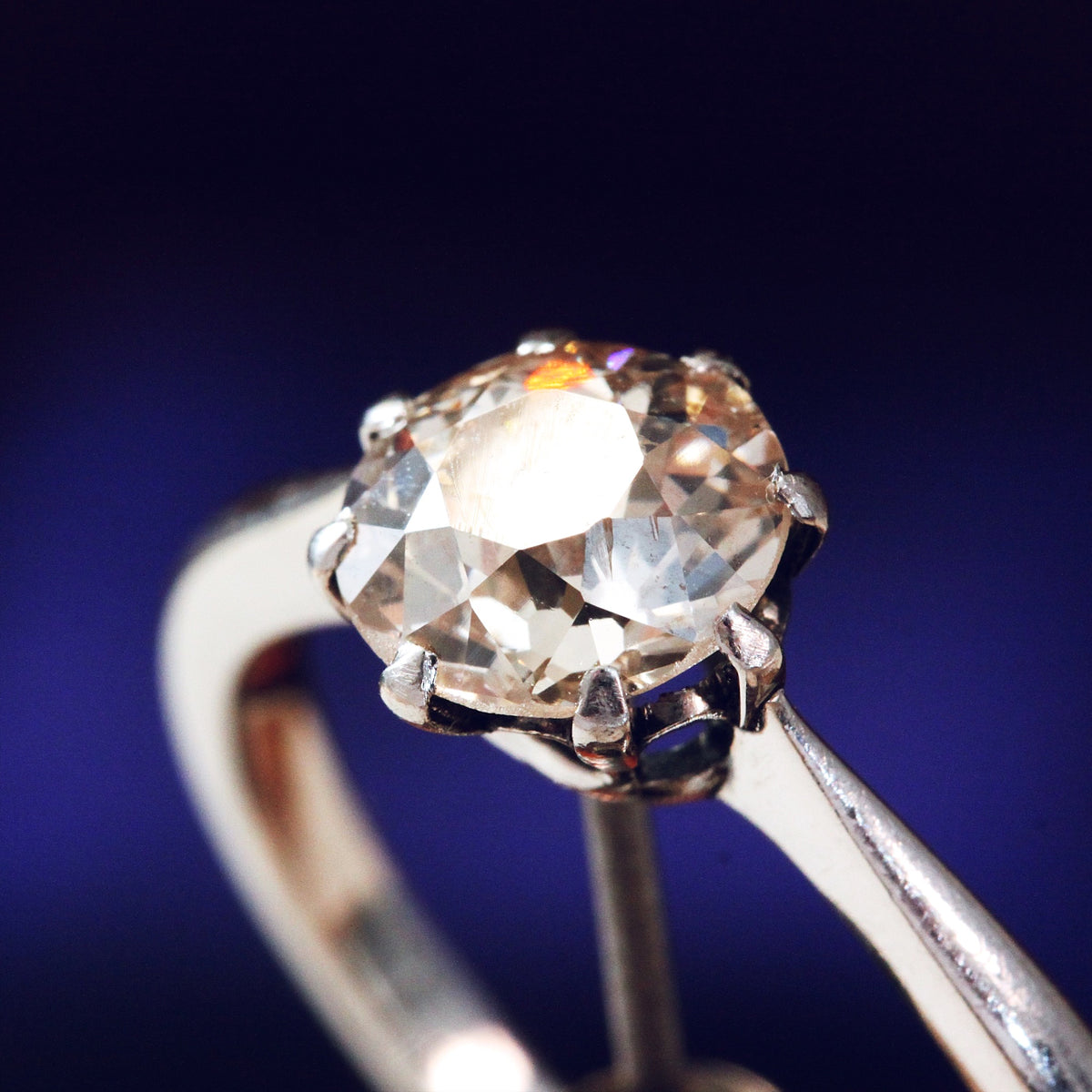 Vintage 1.22ct Old Cut Diamond Engagement Ring