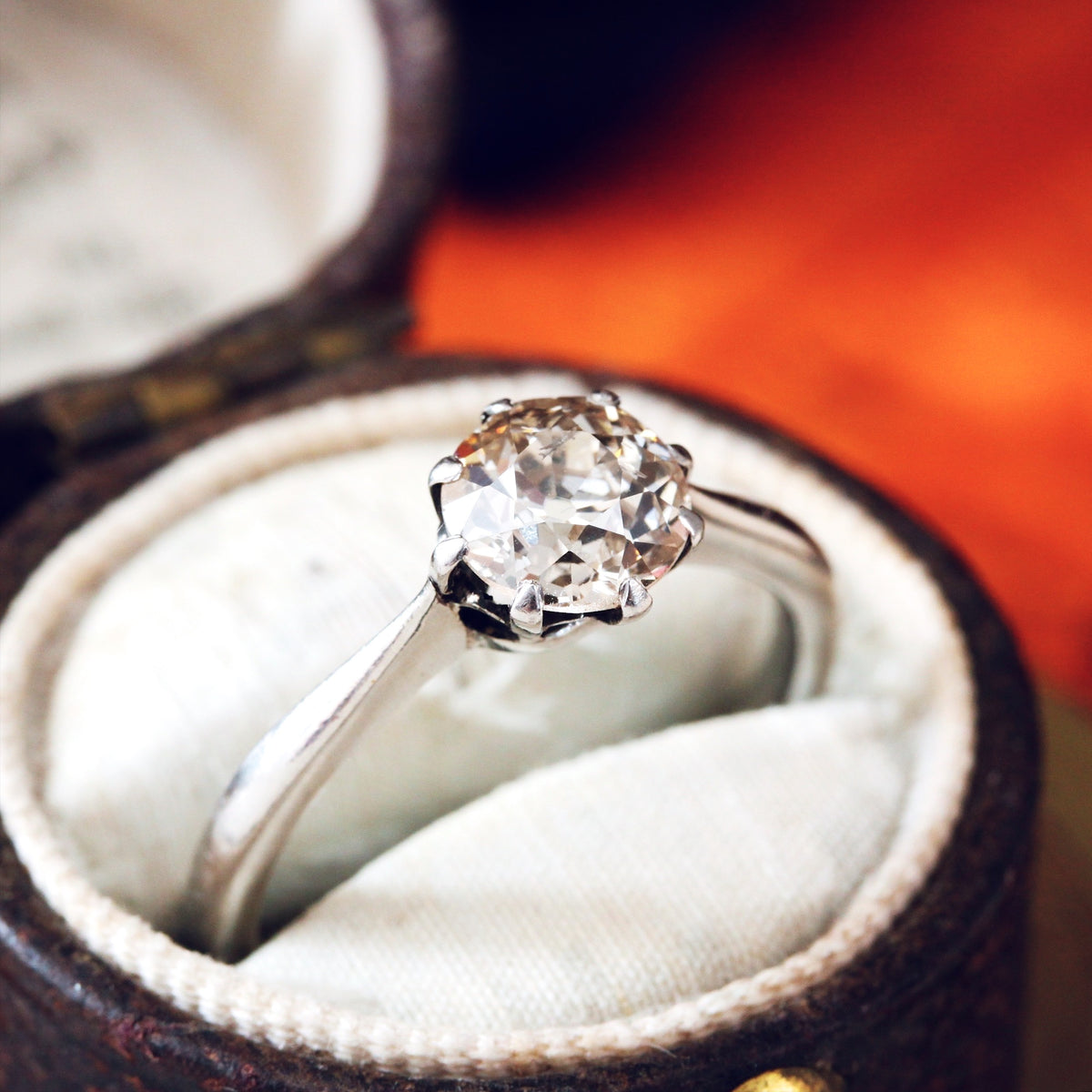 Vintage 1.22ct Old Cut Diamond Engagement Ring