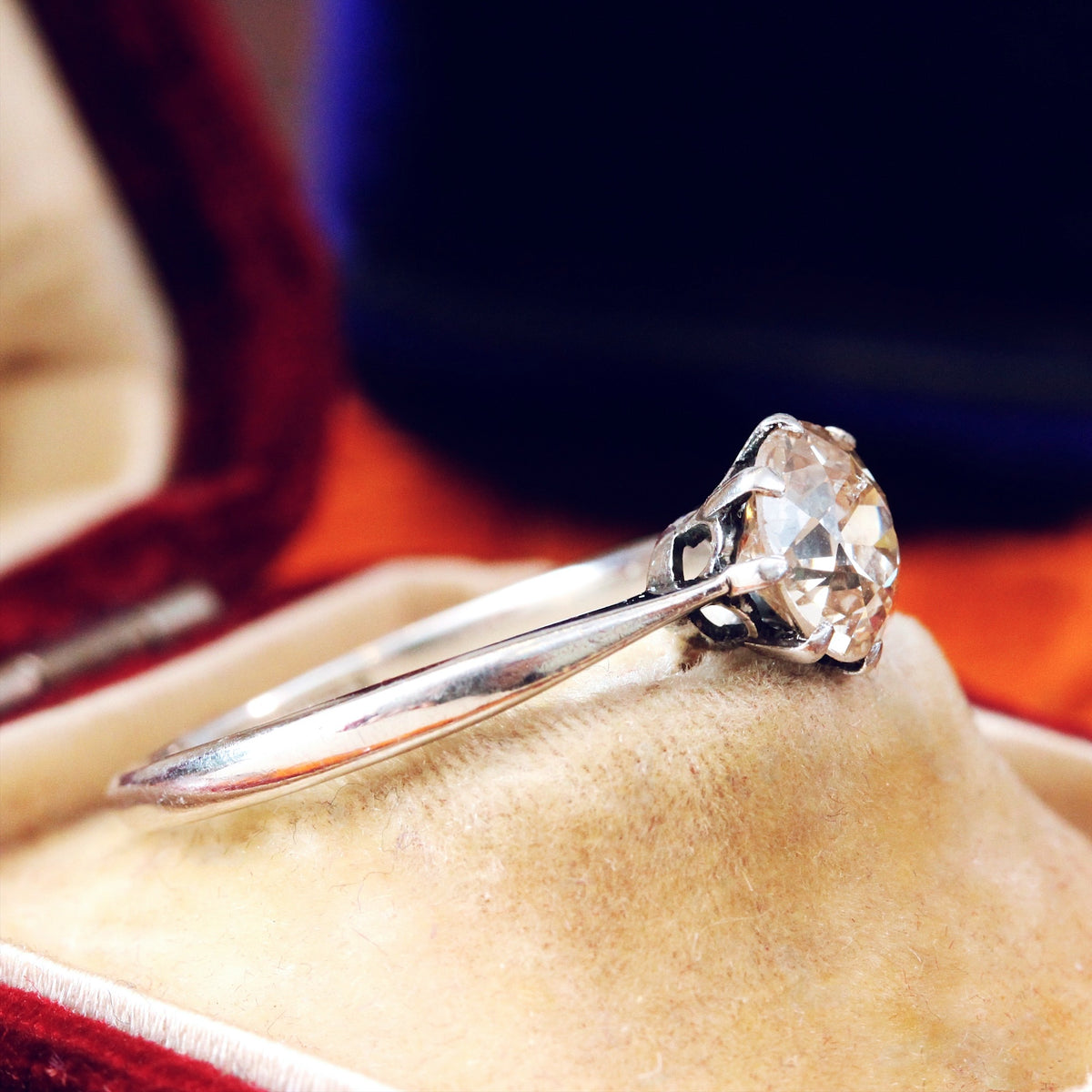 Vintage 1.19ct Old Cut Diamond Engagement Ring