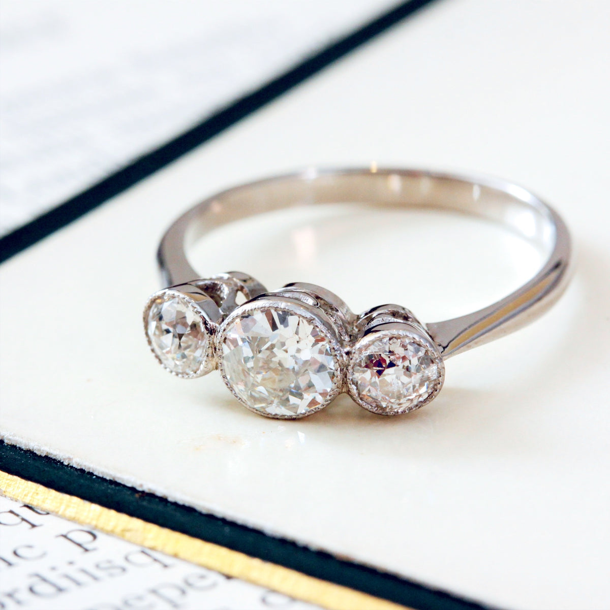 Vintage Diamond Trilogy Ring