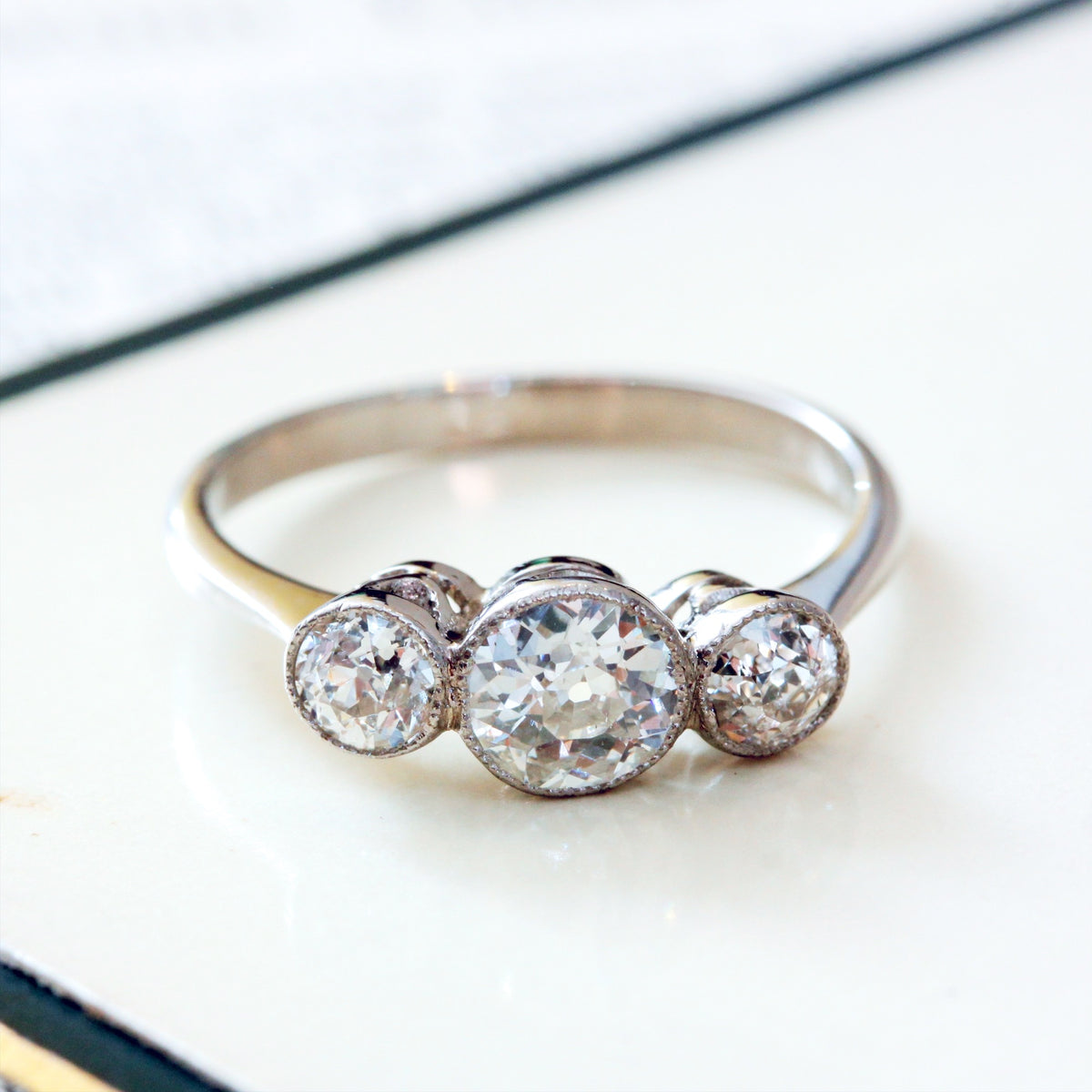 Vintage Diamond Trilogy Ring