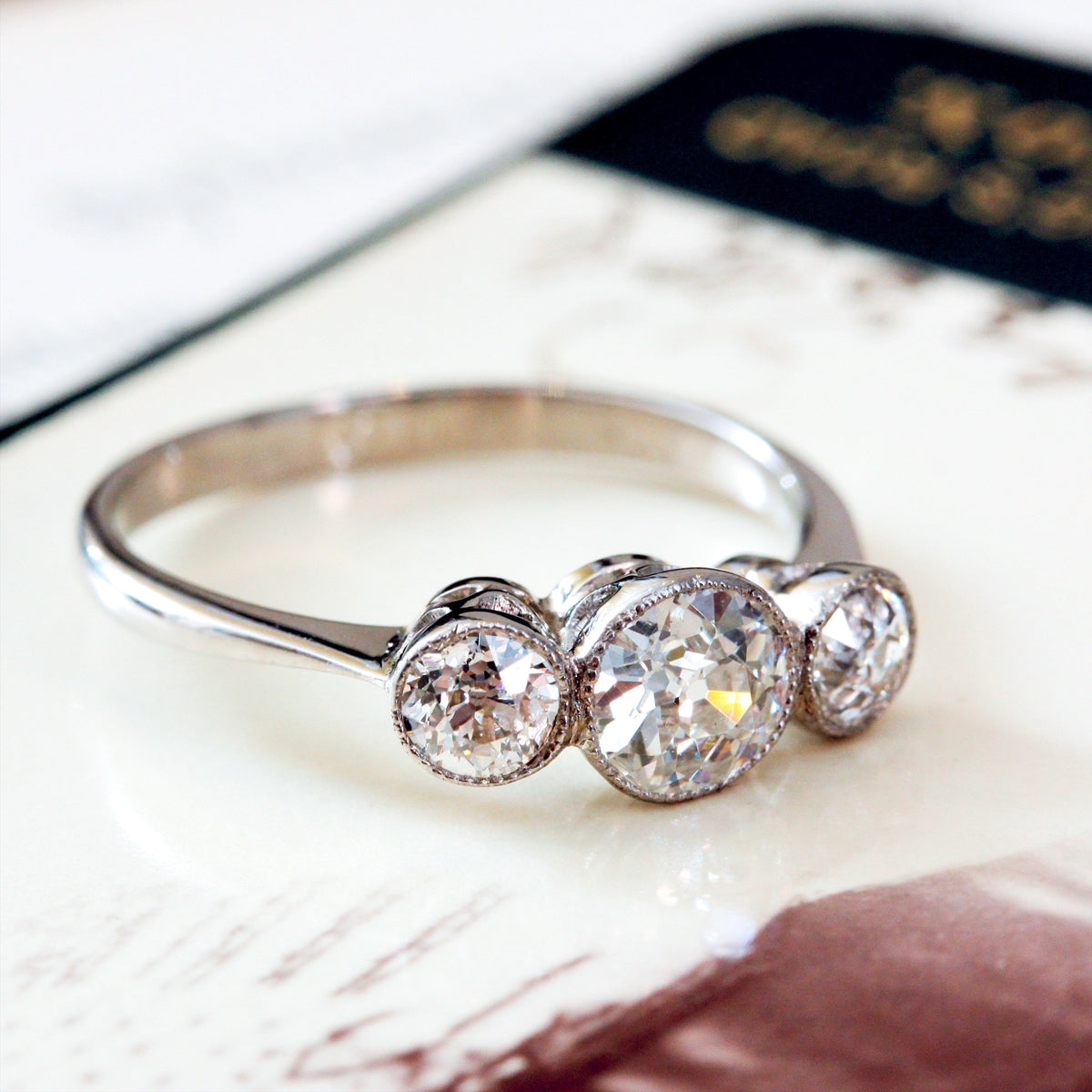 Vintage Diamond Trilogy Ring