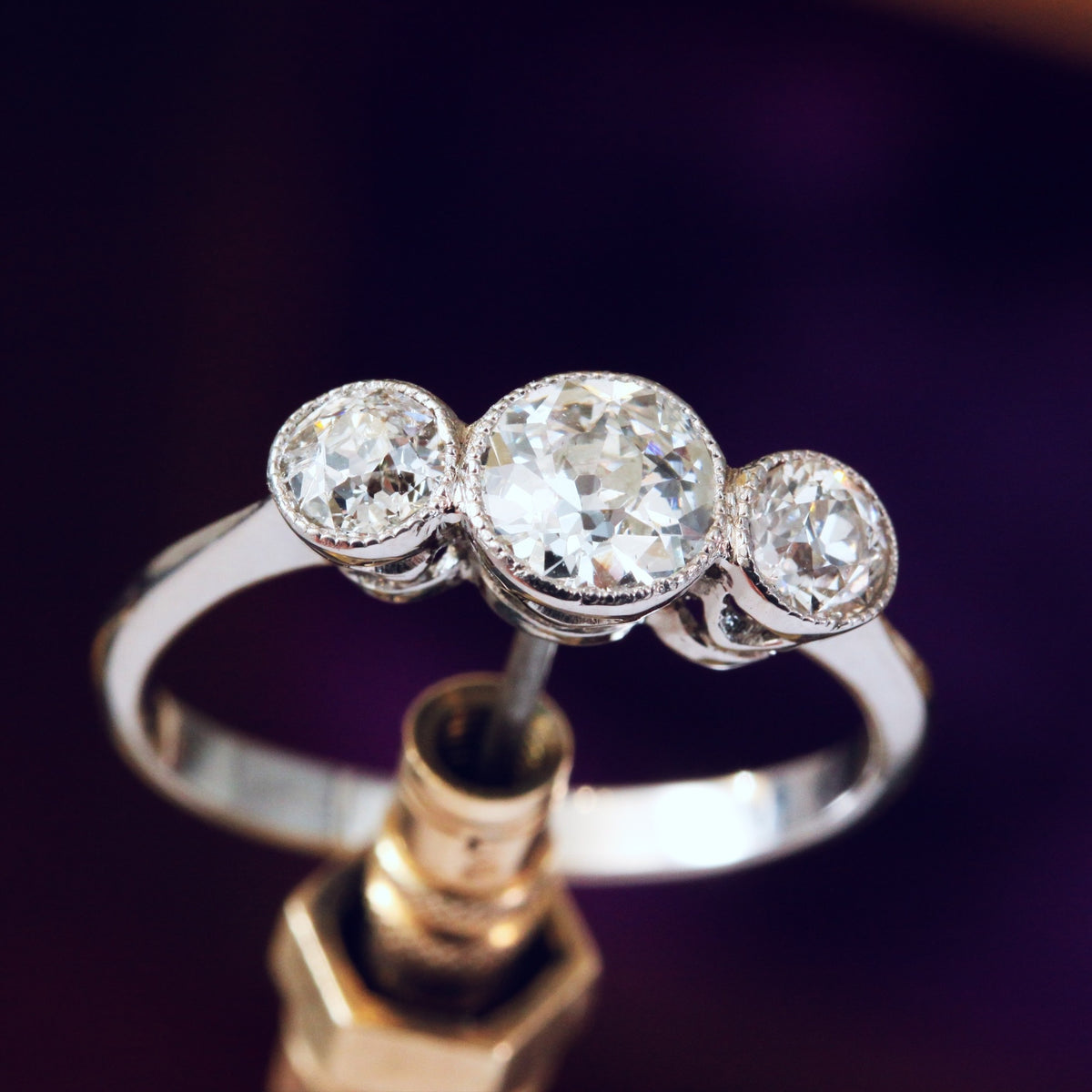 Vintage Diamond Trilogy Ring