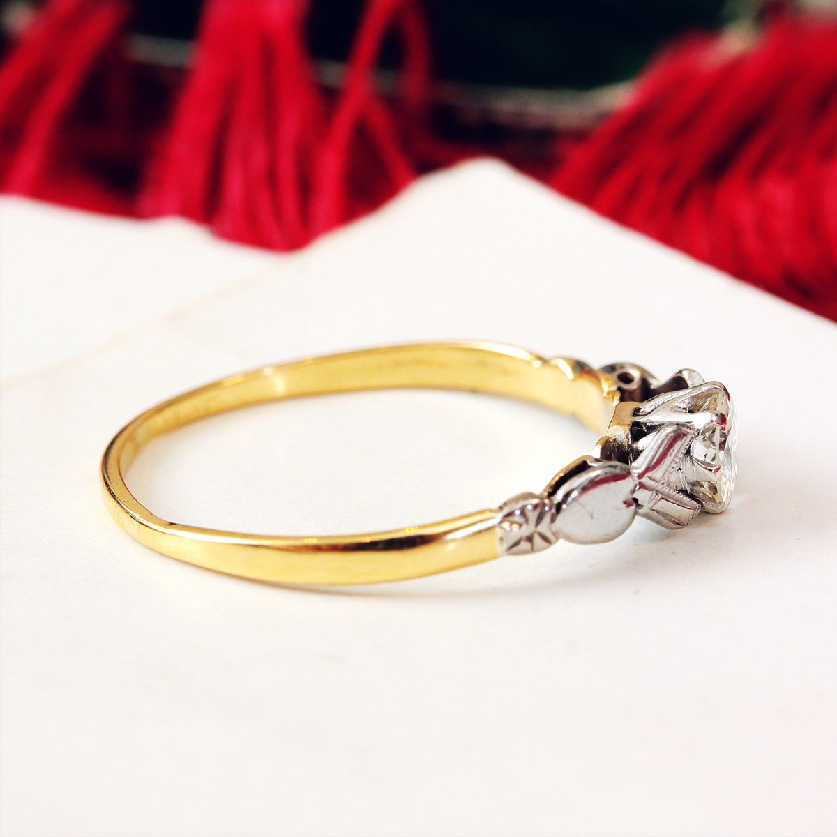 Darling Vintage Diamond Engagement Ring