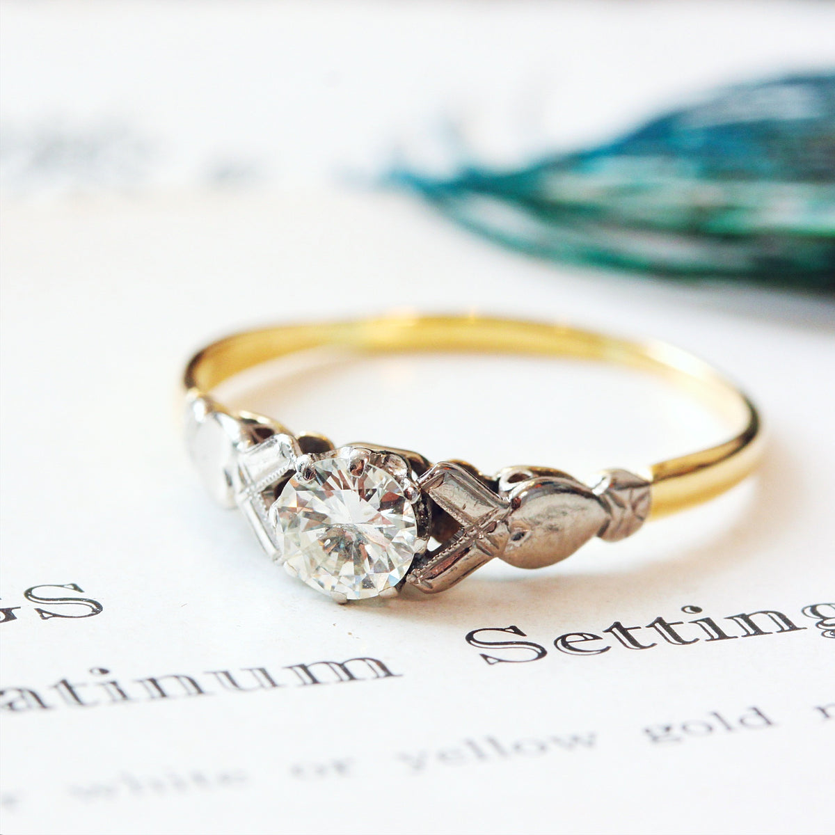 Darling Vintage Diamond Engagement Ring