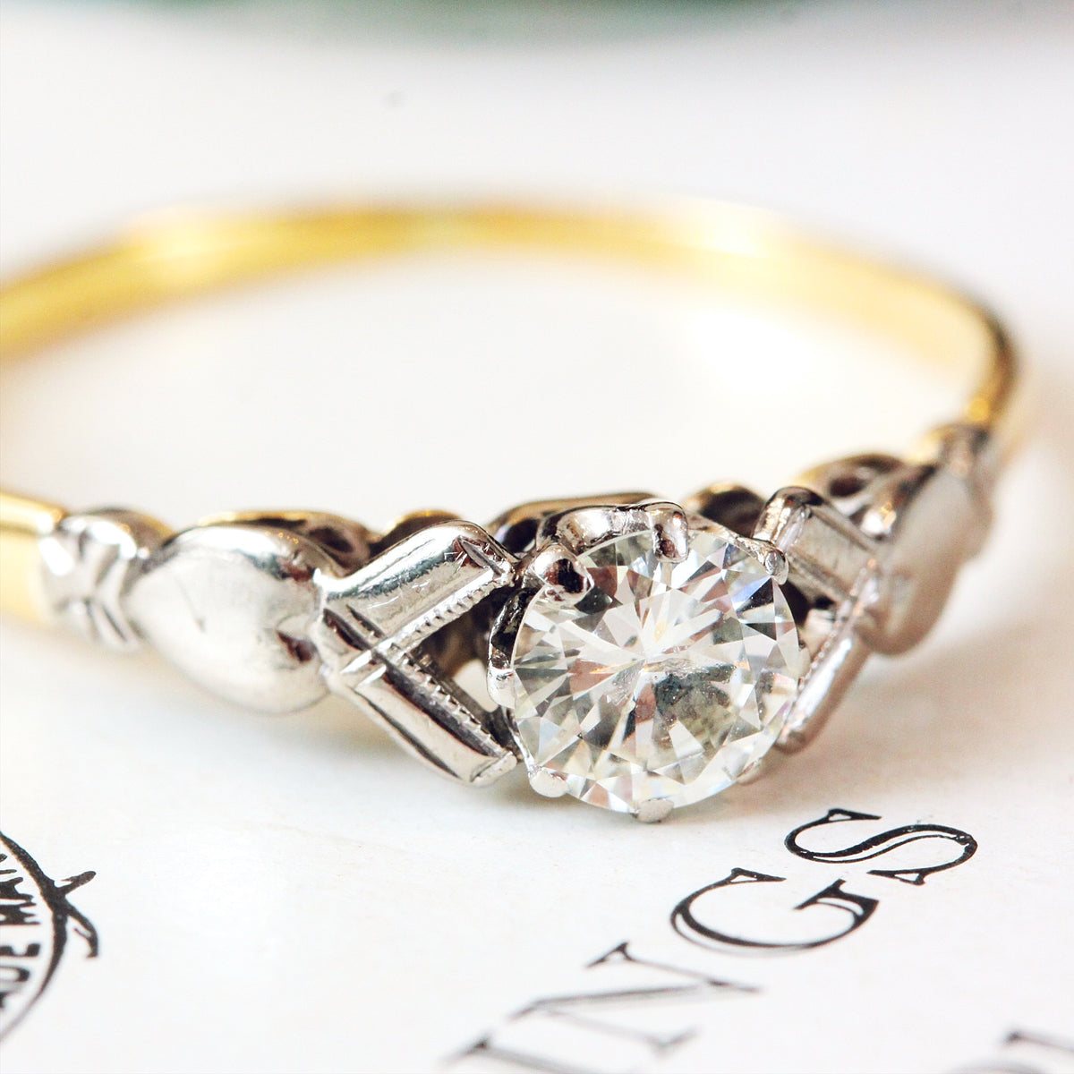 Darling Vintage Diamond Engagement Ring