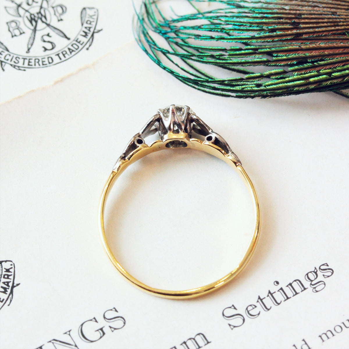 Darling Vintage Diamond Engagement Ring