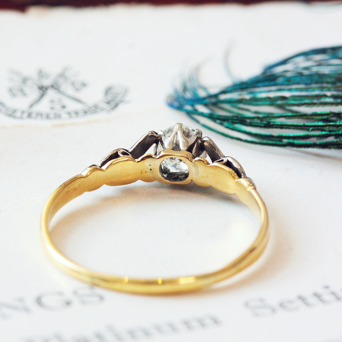 Darling Vintage Diamond Engagement Ring