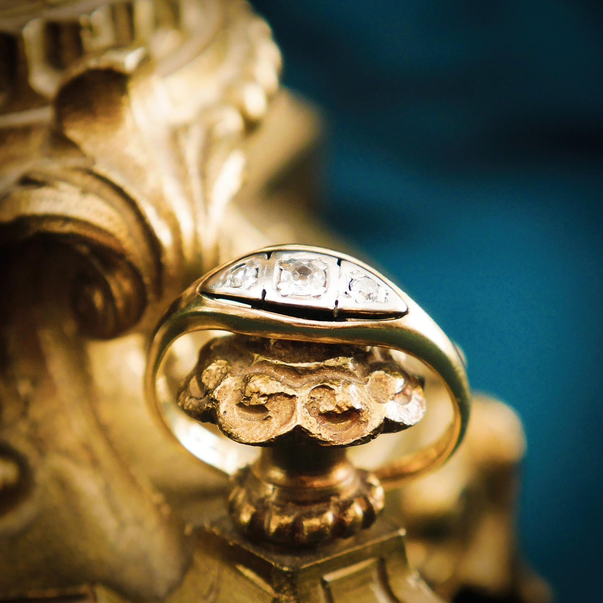 Sweet Sympathy! Circa 1920's Diamond Ring