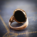 Prestigious Georgian 18ct Gold & Black Onyx Ring
