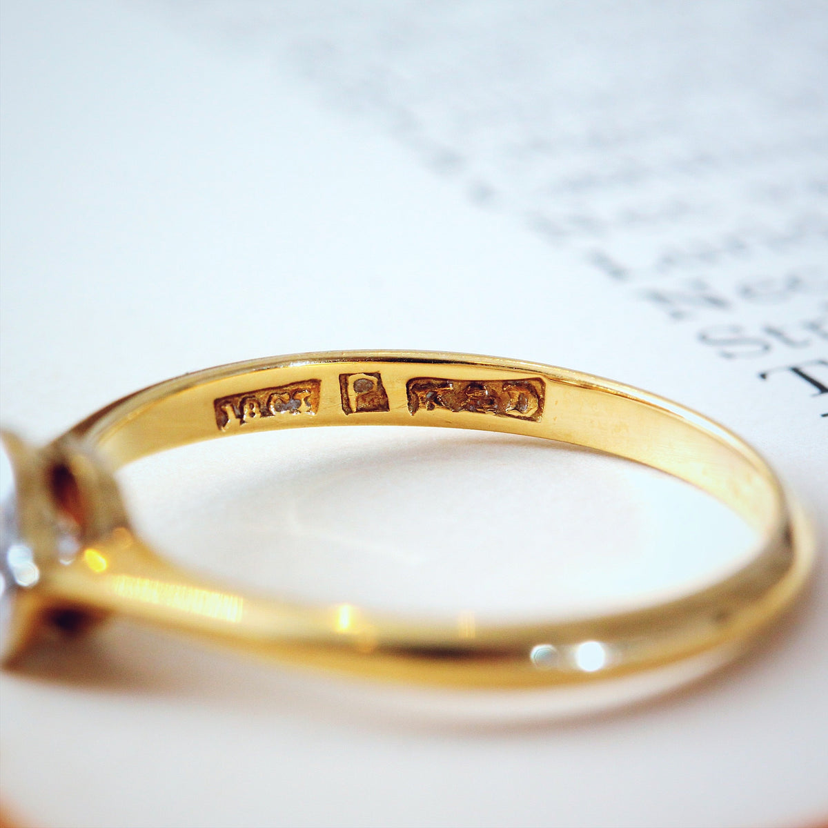 Luvliest Vintage Old European Cut Diamond Engagement Ring