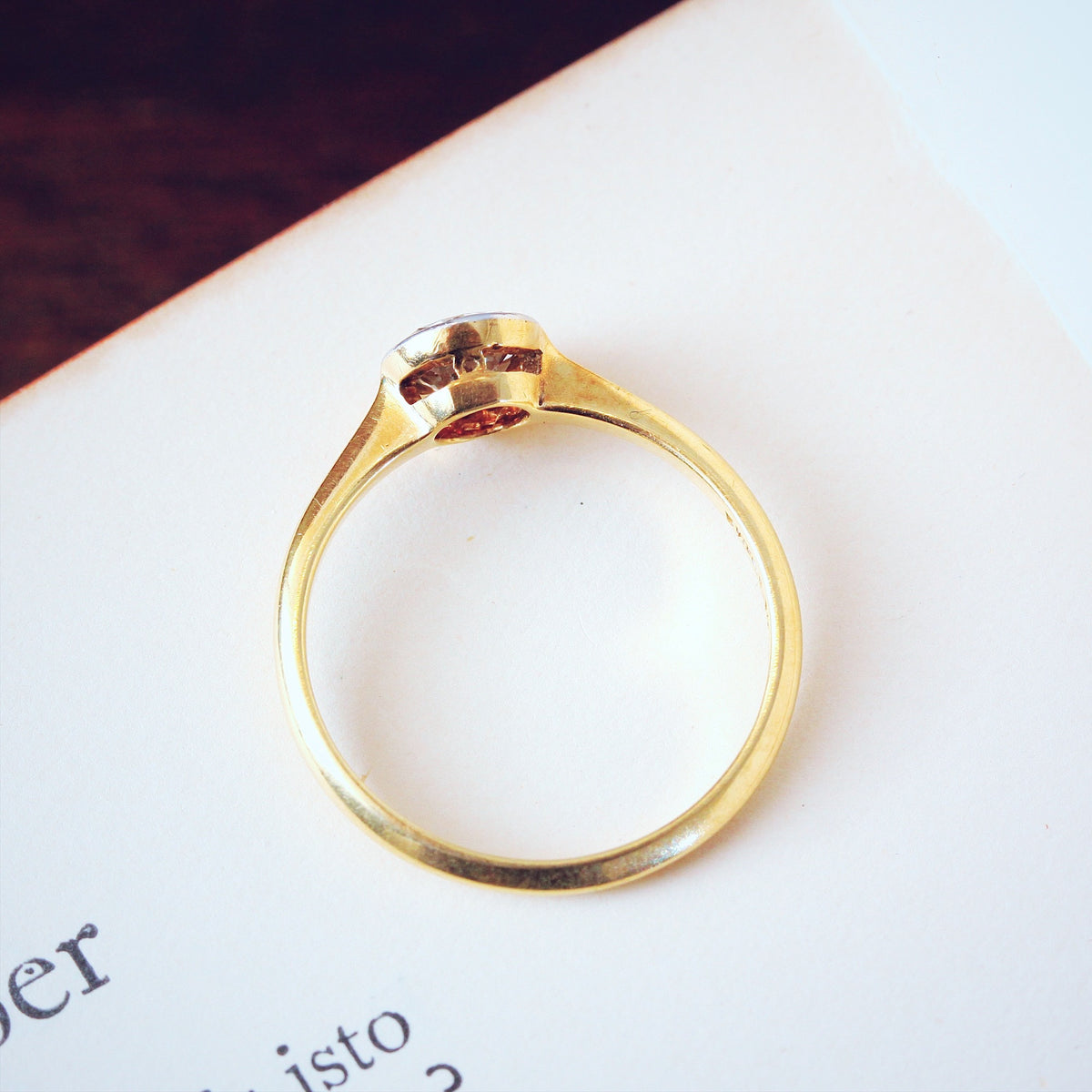 Luvliest Vintage Old European Cut Diamond Engagement Ring