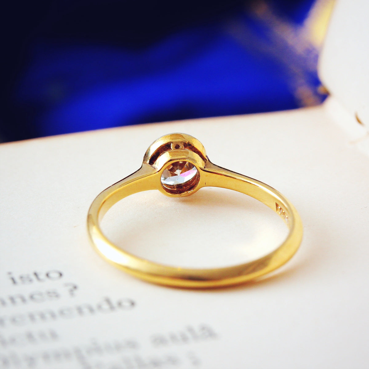 Luvliest Vintage Old European Cut Diamond Engagement Ring