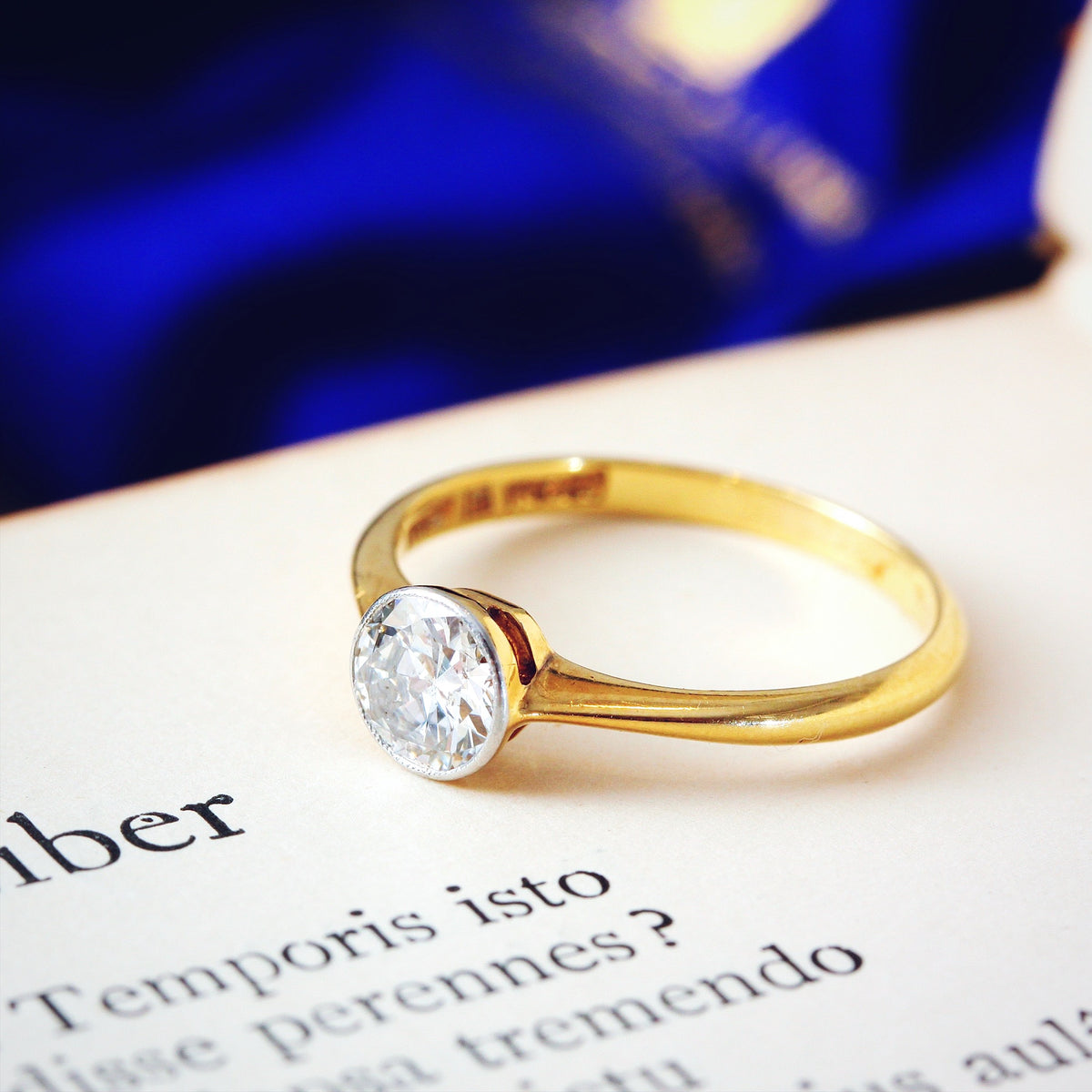 Vintage Old European Cut Diamond Engagement Ring