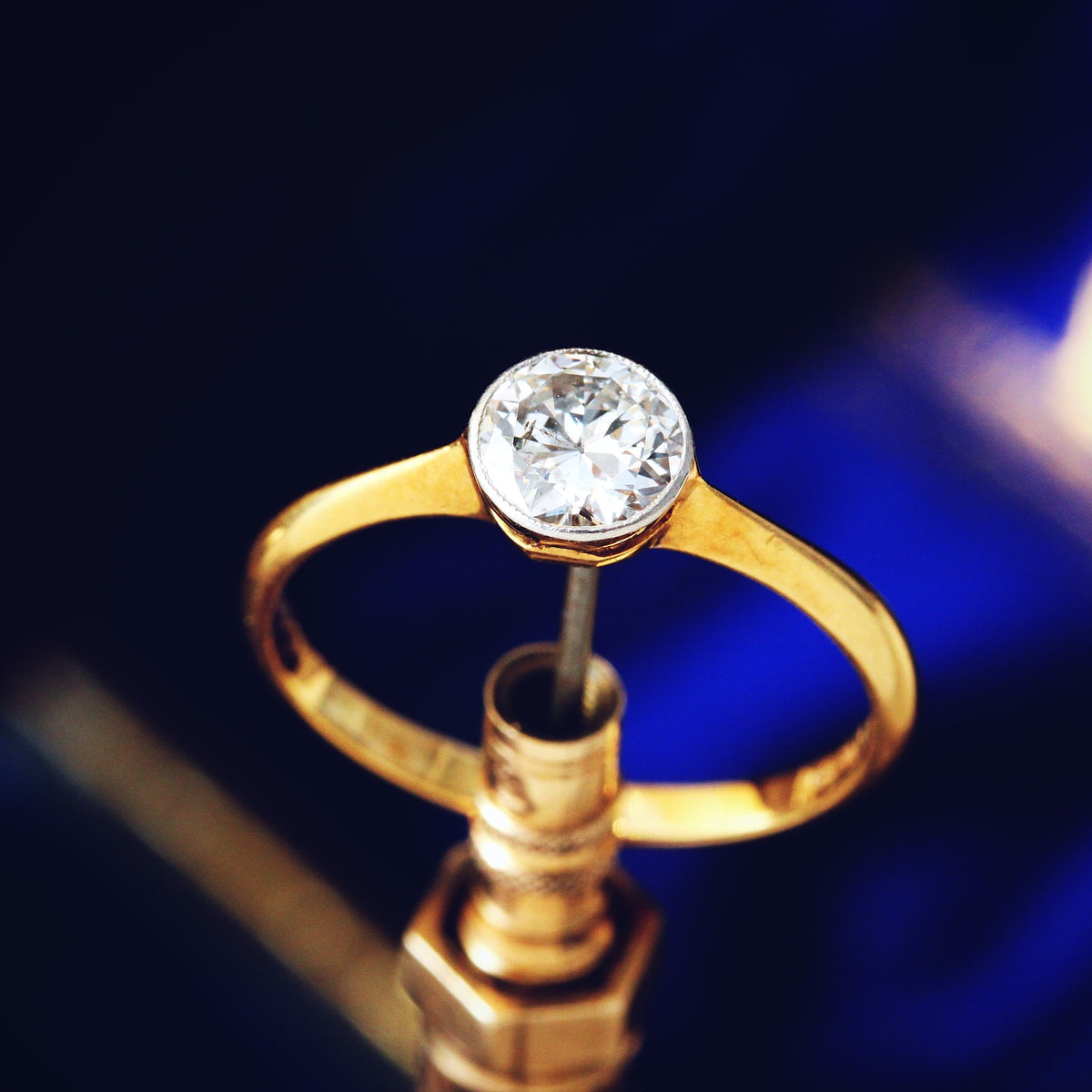 Vintage Old European Cut Diamond Engagement Ring