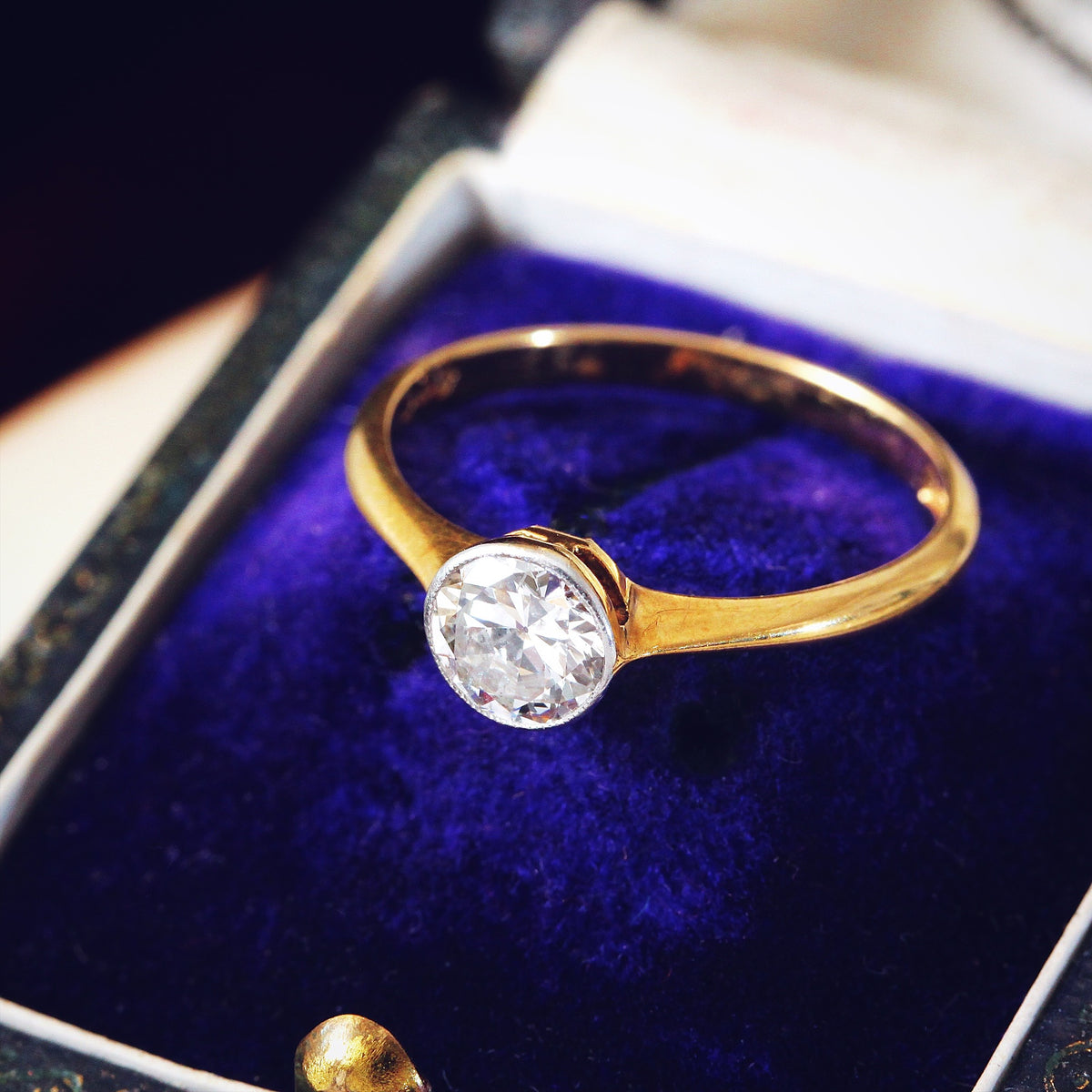 Vintage Old European Cut Diamond Engagement Ring