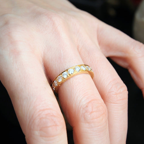 Blingy Size 'P' or '7.5' Two Carat Diamond Full Eternity Ring