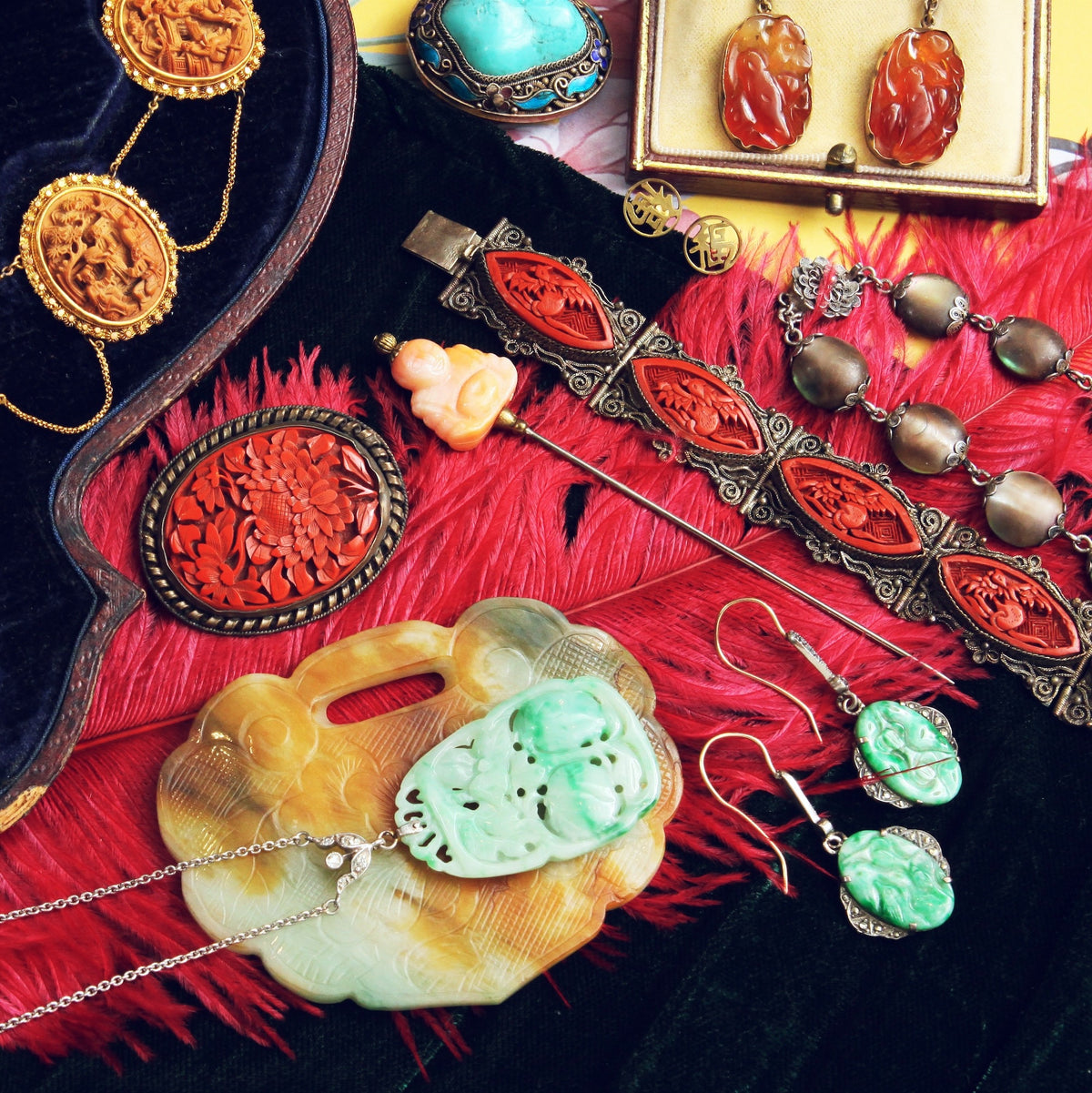 vintage chinese export jewellery