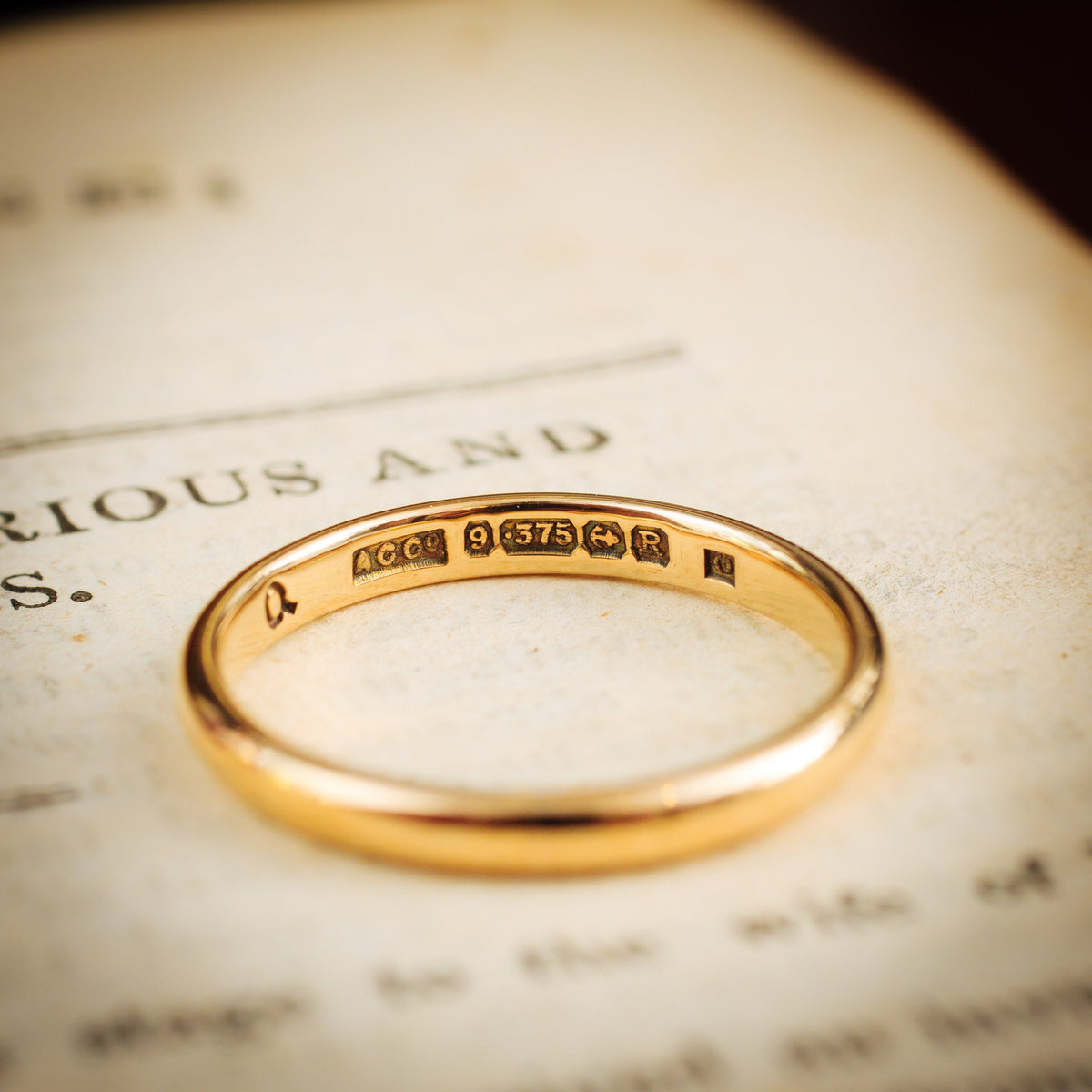 vintage gold wedding ring