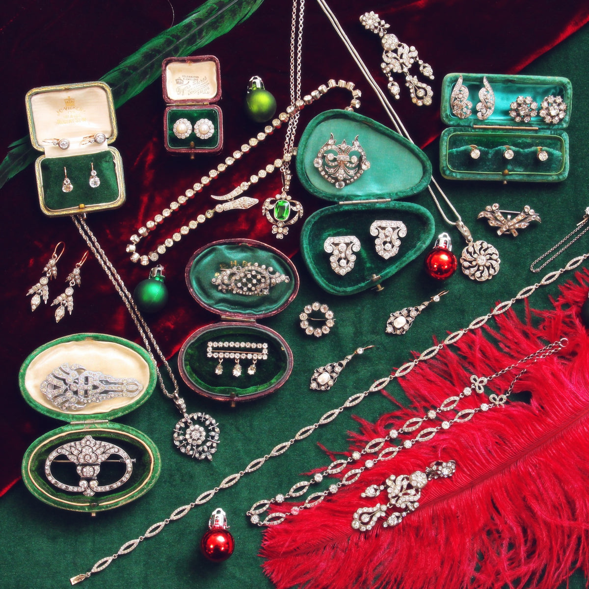 vintage antique paste jewellery