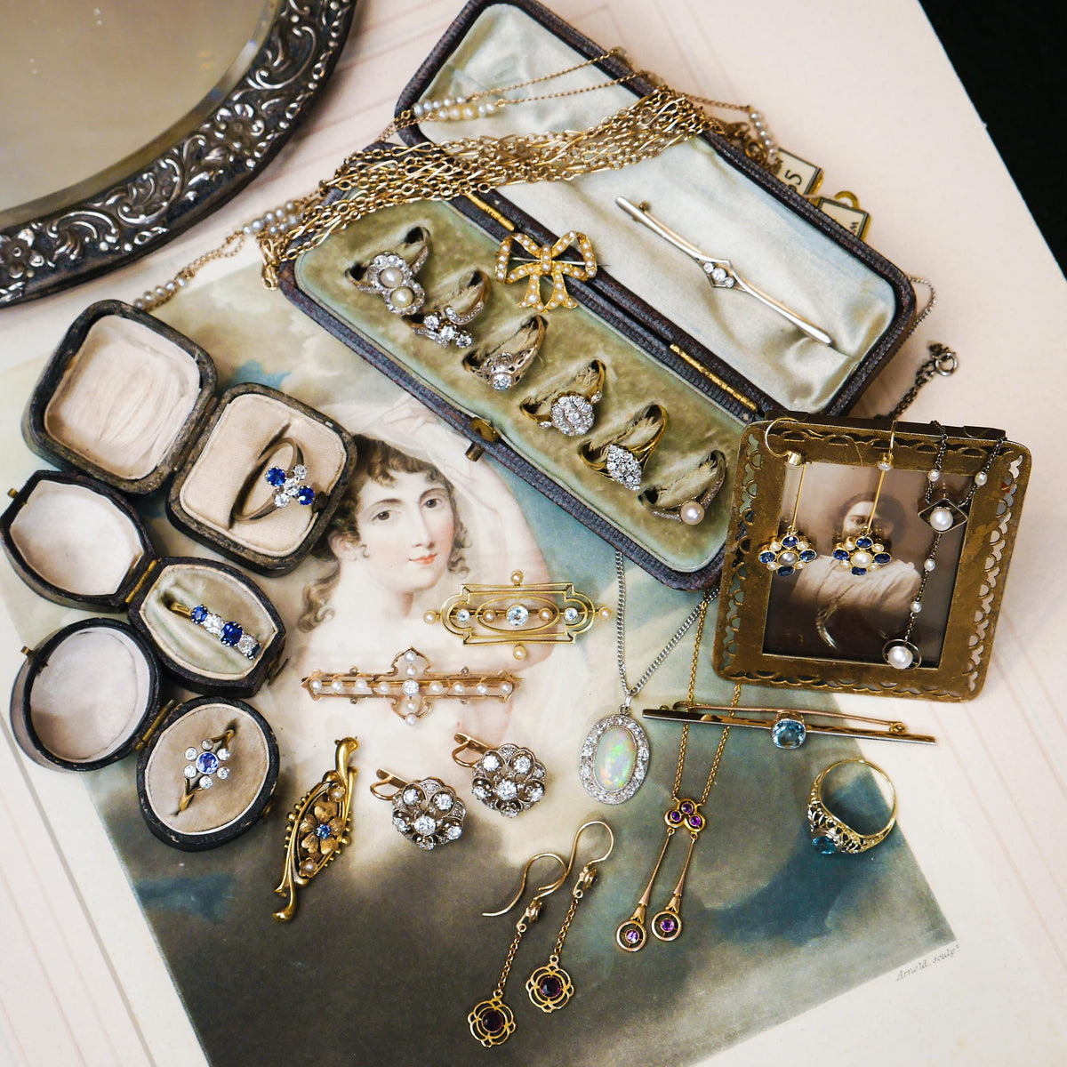 vintage antique edwardian rings