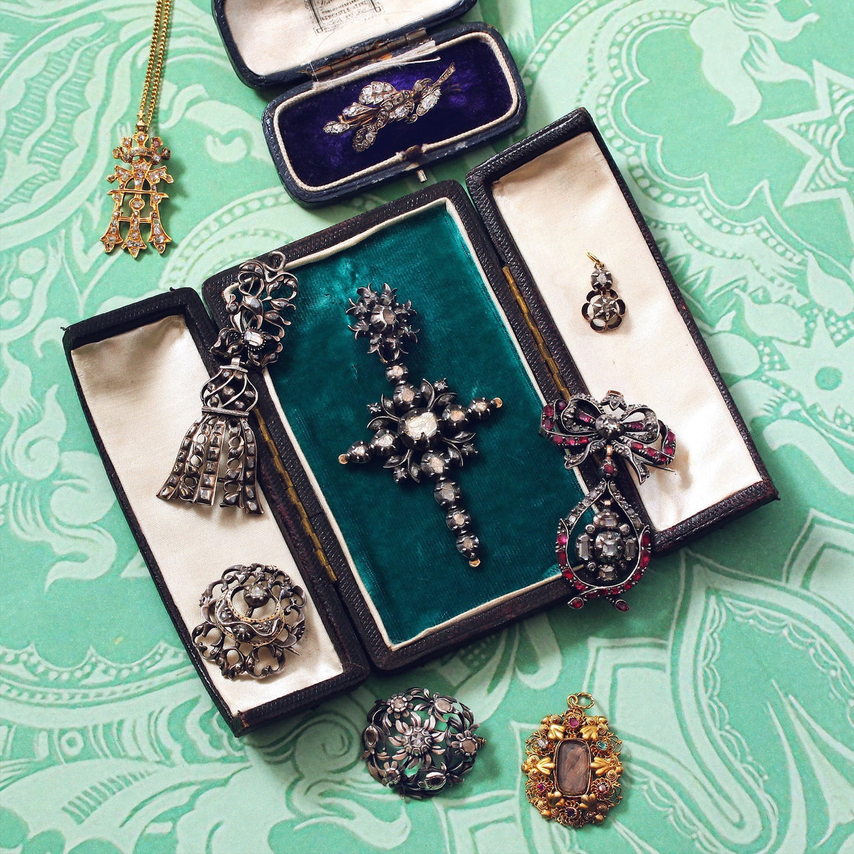 antique georgian diamond jewellery