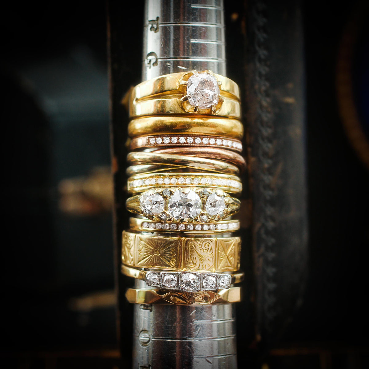 antique gold rings 
