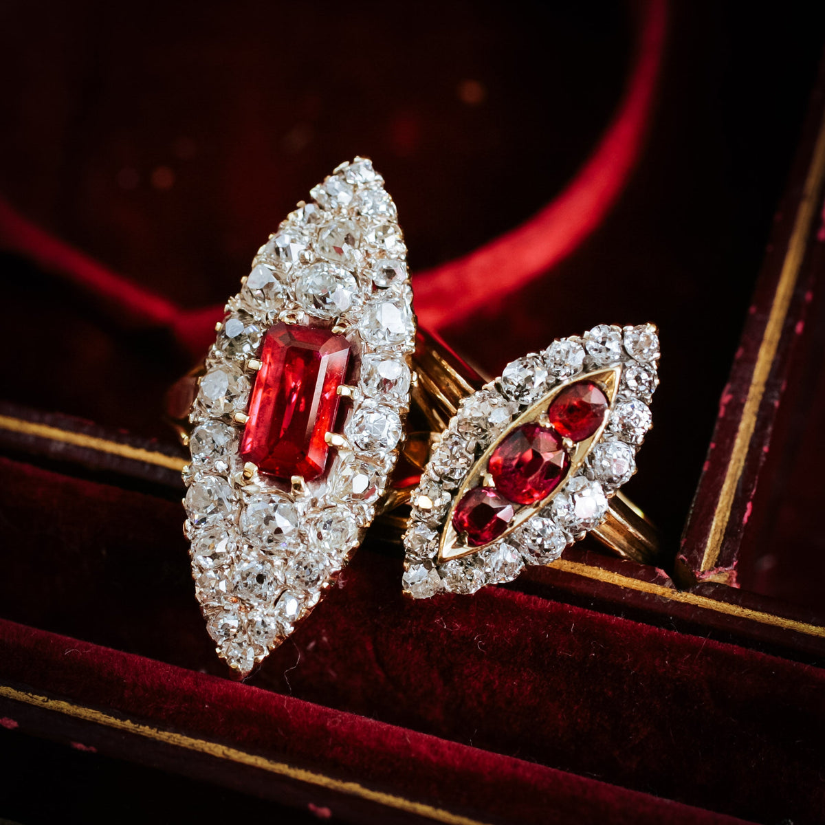 antique ruby diamond rings
