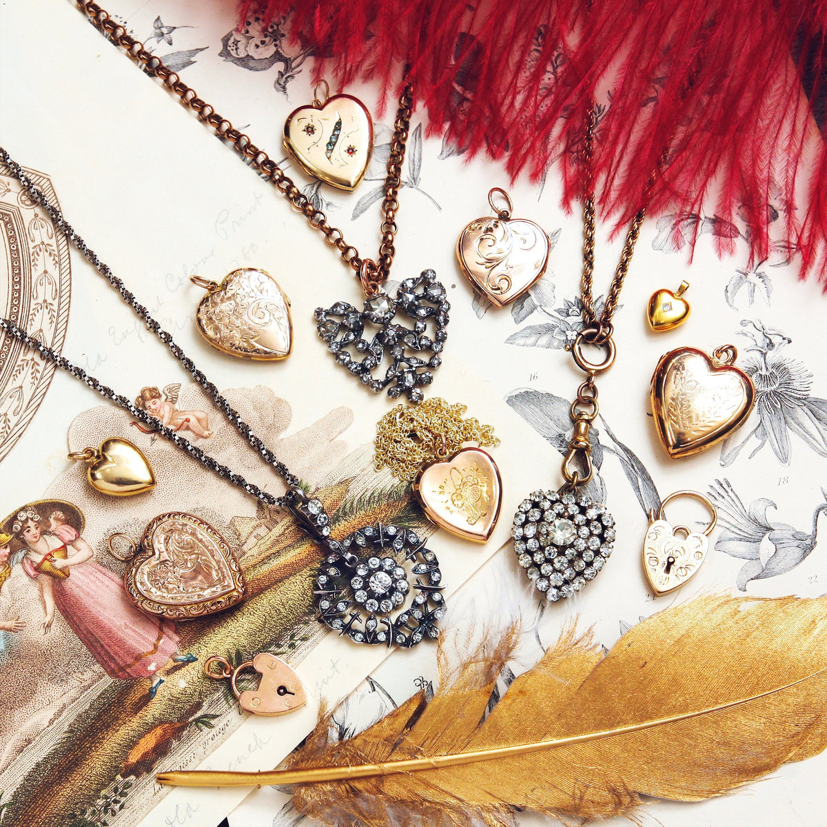 heart shaped lockets