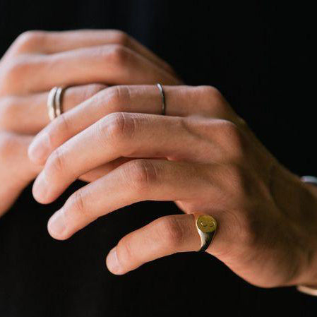vintage signet pinky ring