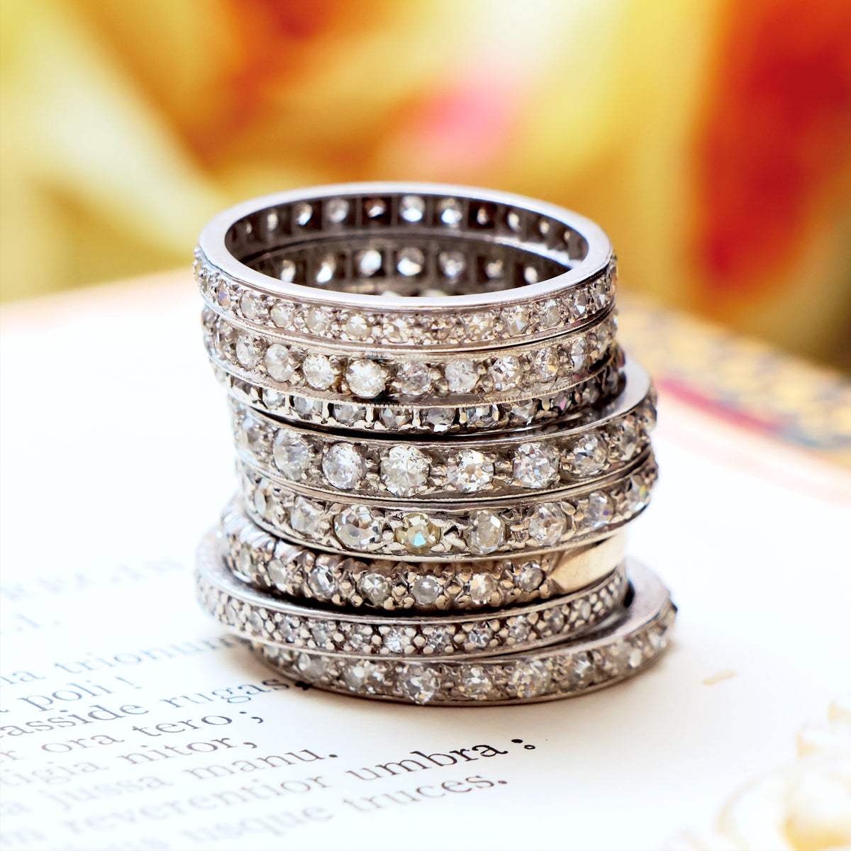 Vintage and Antique Diamond eternity ring