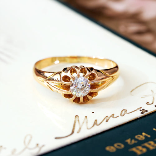Antique Edwardian Diamond Solitaire Ring