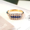 Antique Victorian Sapphire & Diamond Ring