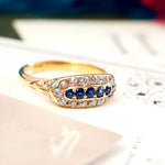 Antique Victorian Elegance Sapphire & Diamond Ring