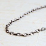 Vintage Mid Century Squared Link Silver Chain