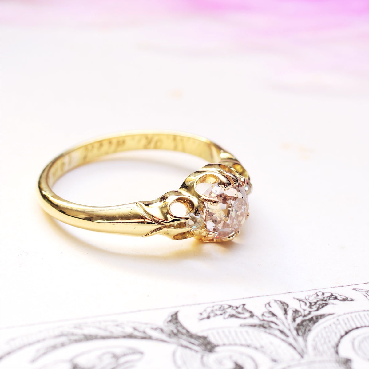 Very Special Date 1875 Victorian Diamond Ring