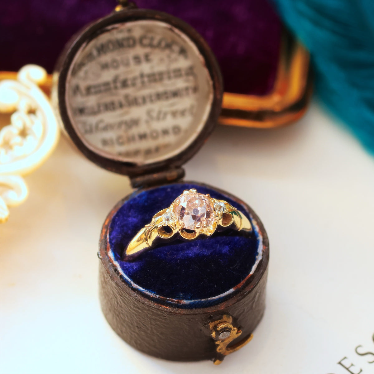 Very Special Date 1875 Victorian Diamond Ring