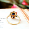 Original Antique Sapphire & Diamond Lacework Cluster Ring