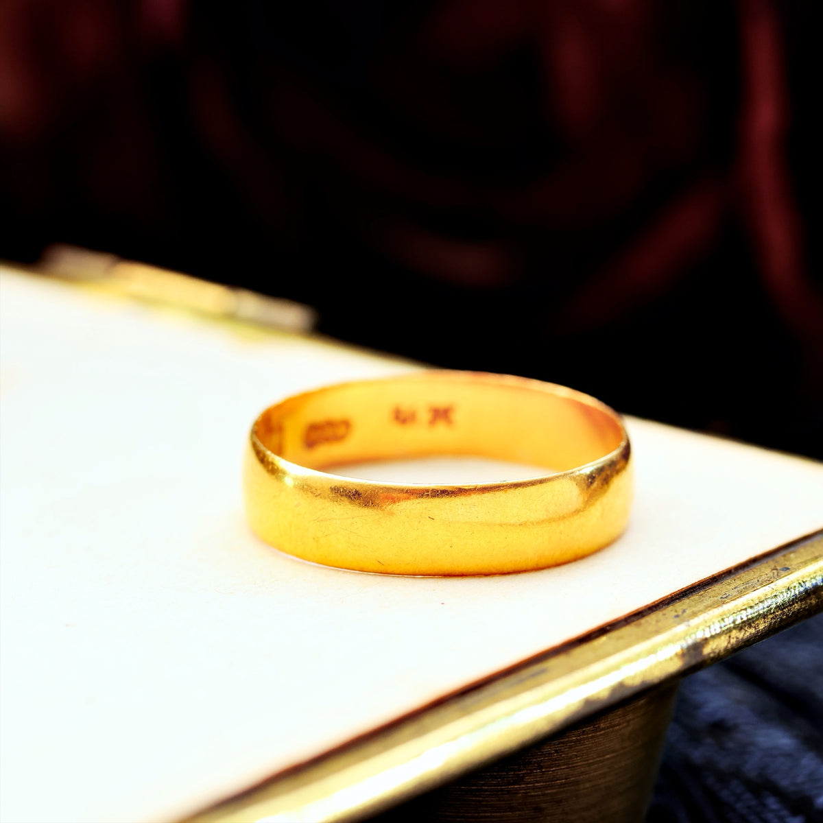Antique Date 1912 22ct Gold Wedding Ring