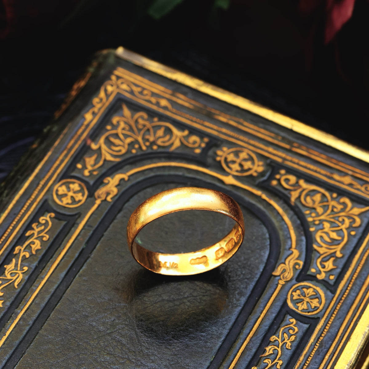 Antique Date 1912 22ct Gold Wedding Ring