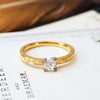 Recycled Antique Cushion-Cut Diamond Engagement Ring