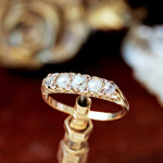 Antique Edwardian 18ct, Pearl & Diamond Ring