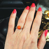 Antique Archaeological Revival Coral Ring