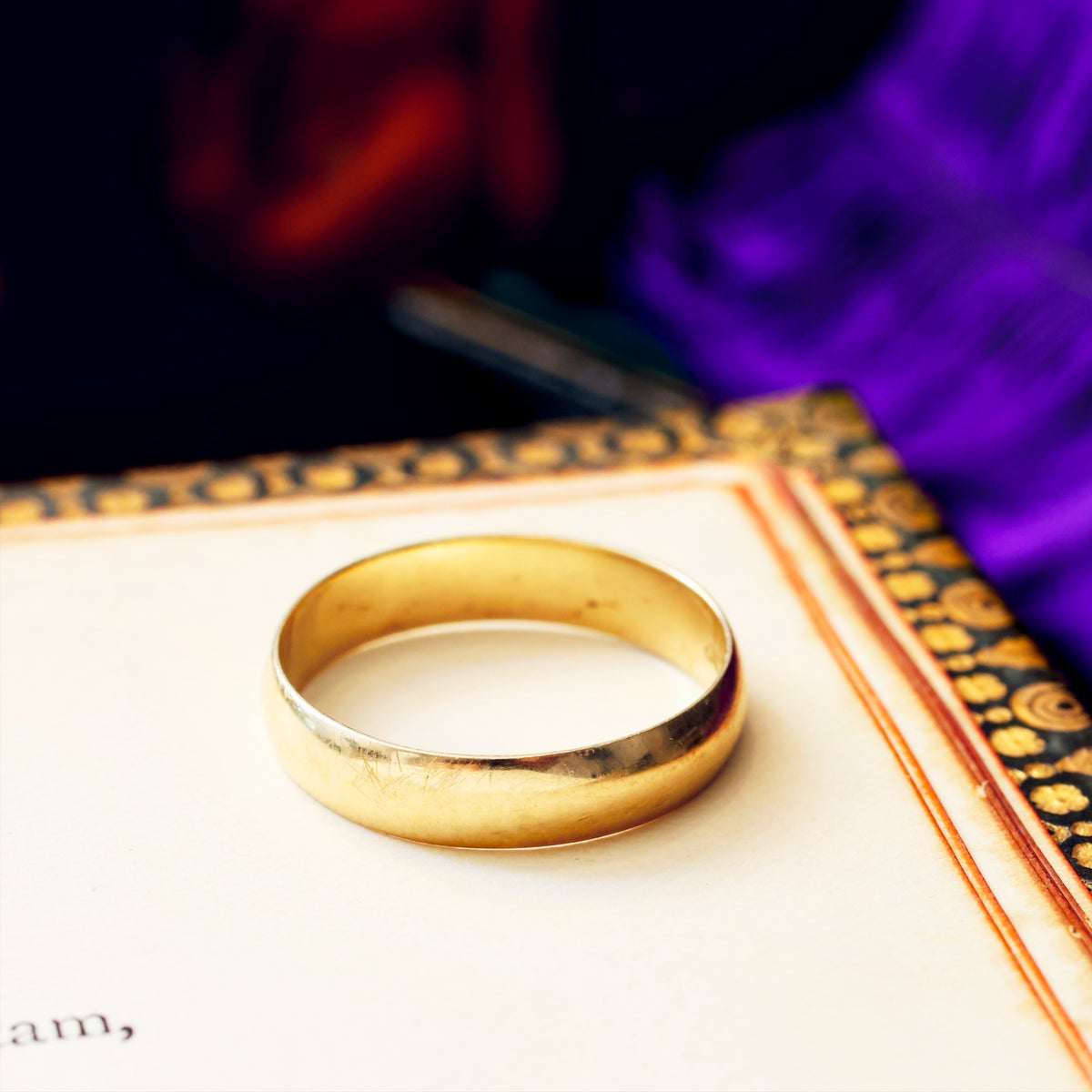 Vintage 14ct Yellow Gold Wedding Band